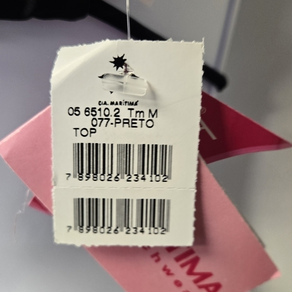 Cia.maritima Triangle bikini top shell detail black M - Picture 9 of 11